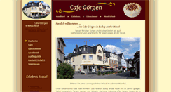 Desktop Screenshot of cafe-baeckerei-goergen.de